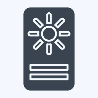 Simge Astroloji Kartı. Astroloji sembolüyle ilgili. Kabartma tarzı. dizayn edilebilir