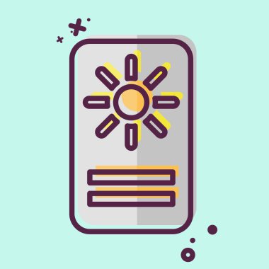 Simge Astroloji Kartı. Astroloji sembolüyle ilgili. MBE tarzı. dizayn edilebilir