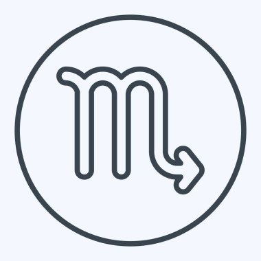 Simge Astroloji İşareti. Astroloji sembolüyle ilgili. Sıra tarzı. dizayn edilebilir