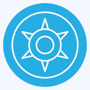 Simge Astroloji Yıldızı. Astroloji sembolüyle ilgili. Mavi gözlü. dizayn edilebilir