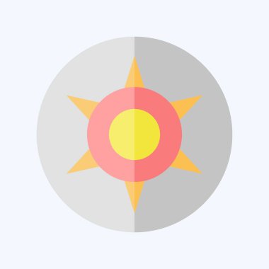 Simge Astroloji Yıldızı. Astroloji sembolüyle ilgili. Düz stil. dizayn edilebilir