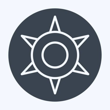 Simge Astroloji Yıldızı. Astroloji sembolüyle ilgili. Kabartma tarzı. dizayn edilebilir