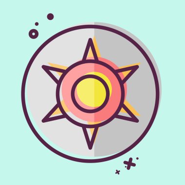 Simge Astroloji Yıldızı. Astroloji sembolüyle ilgili. MBE tarzı. dizayn edilebilir