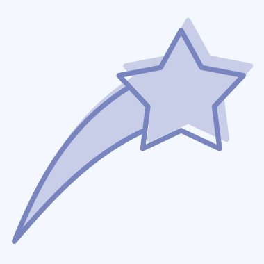 Simge Astroloji Yıldızları. Astroloji sembolüyle ilgili. İki ton stili. dizayn edilebilir