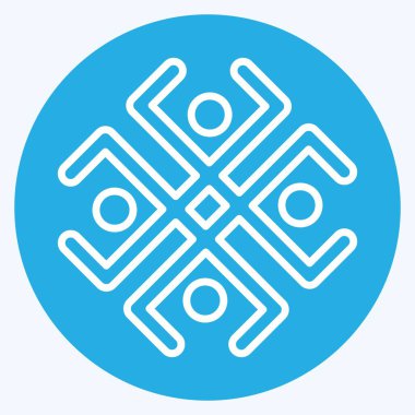 Simge Astroloji Sembolü. Astroloji sembolüyle ilgili. Mavi gözlü. dizayn edilebilir