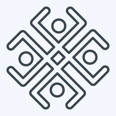 Simge Astroloji Sembolü. Astroloji sembolüyle ilgili. Sıra tarzı. dizayn edilebilir