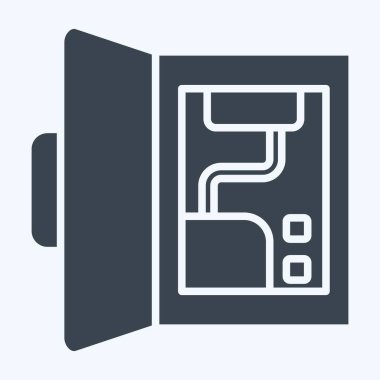 Simge Yedekleme Bataryası. İç Güvenlik sembolüyle ilgili. Kabartma biçimi