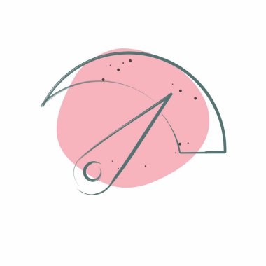 Simge Bantgenişliği. İndirme sembolüyle ilgili. Renkli Leke Biçimi. dizayn edilebilir