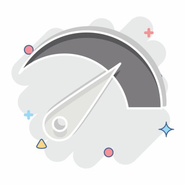 Simge Bantgenişliği. İndirme sembolüyle ilgili. Çizgi roman. dizayn edilebilir