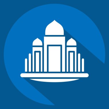 Simge Bazilikası. House sembolüyle ilgili. Uzun gölge tarzı. dizayn edilebilir