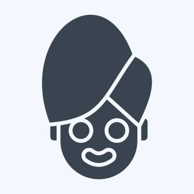 Simge Güzellik Tedavisi. Kozmetoloji sembolüyle ilgili. Kabartma tarzı. dizayn edilebilir