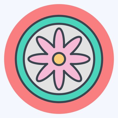 Simge Bohem. Astroloji sembolüyle ilgili. renk arkadaşı stili. dizayn edilebilir