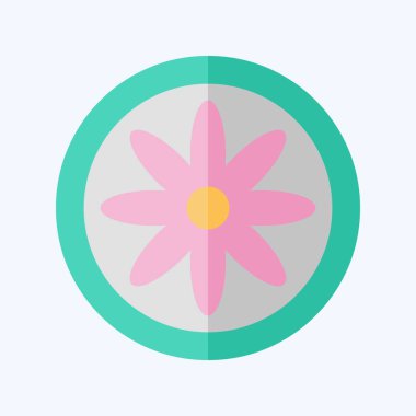 Simge Bohem. Astroloji sembolüyle ilgili. Düz stil. dizayn edilebilir