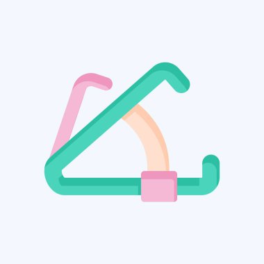 Simge Kaliper. Kozmetoloji sembolüyle ilgili. Düz stil. dizayn edilebilir