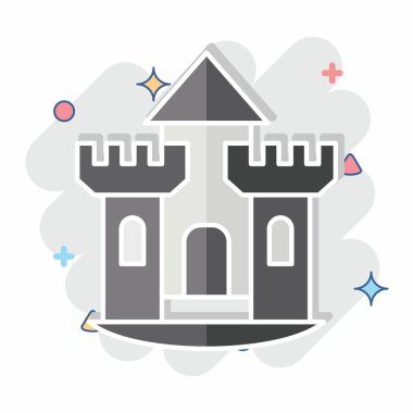 Simge Kalesi. House sembolüyle ilgili. Çizgi roman. dizayn edilebilir