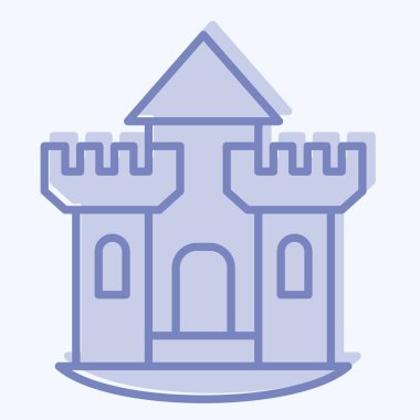 Simge Kalesi. House sembolüyle ilgili. İki ton stili. dizayn edilebilir