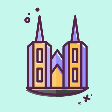 Simge Katedrali. House sembolüyle ilgili. MBE tarzı. dizayn edilebilir