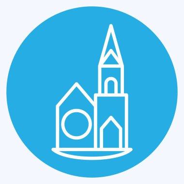 Simge Şapeli. House sembolüyle ilgili. Mavi gözlü. dizayn edilebilir