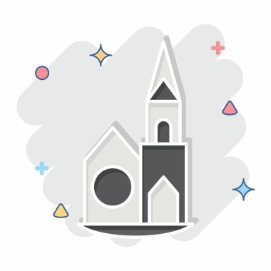 Simge Şapeli. House sembolüyle ilgili. Çizgi roman. dizayn edilebilir