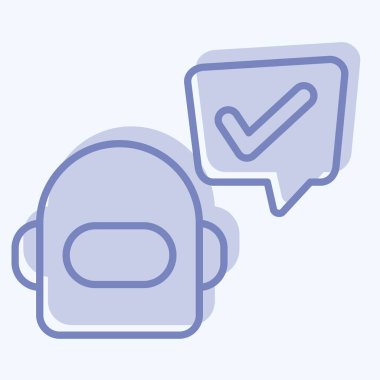 Simge Chatbot. Konuşma sembolüyle ilgili. İki ton stili. dizayn edilebilir