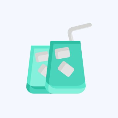 Simge Kuyruk. Hawaii sembolüyle ilgili. Düz stil. dizayn edilebilir