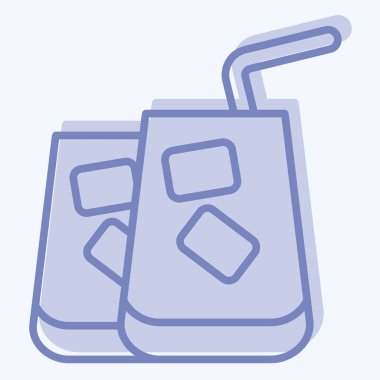 Simge Kuyruk. Hawaii sembolüyle ilgili. İki ton stili. dizayn edilebilir