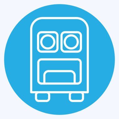 Simge Komuta Merkezi. Askeri sembolle ilgili. Mavi gözlü. dizayn edilebilir