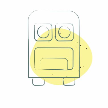 Simge Komuta Merkezi. Askeri sembolle ilgili. Renkli Leke Biçimi. dizayn edilebilir