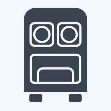 Simge Komuta Merkezi. Askeri sembolle ilgili. Kabartma tarzı. dizayn edilebilir