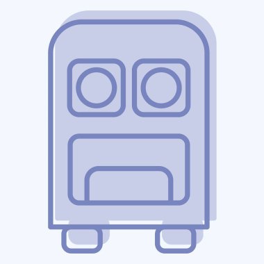 Simge Komuta Merkezi. Askeri sembolle ilgili. İki ton stili. dizayn edilebilir