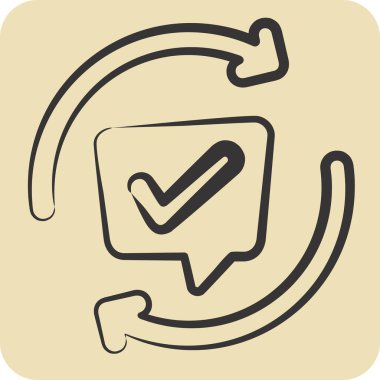 Simge Yorumları. Konuşma sembolüyle ilgili. El çizimi tarzı. dizayn edilebilir