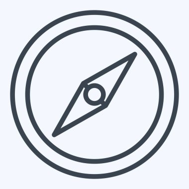 Simge Pusula. Konum sembolüyle ilgili. Sıra tarzı. dizayn edilebilir