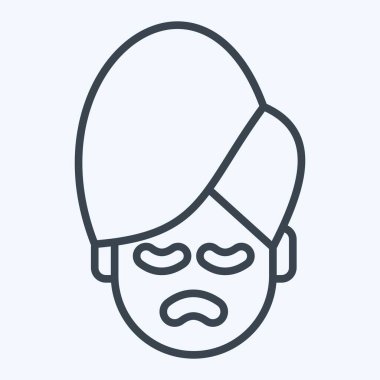 Simge Birleşim Plastiği. Kozmetoloji sembolüyle ilgili. Sıra tarzı. dizayn edilebilir