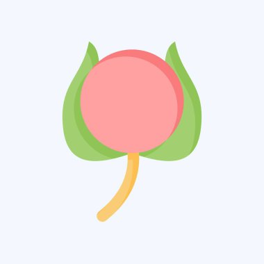 Simge Cotton. Yatak sembolü ile ilgili. Düz stil. dizayn edilebilir