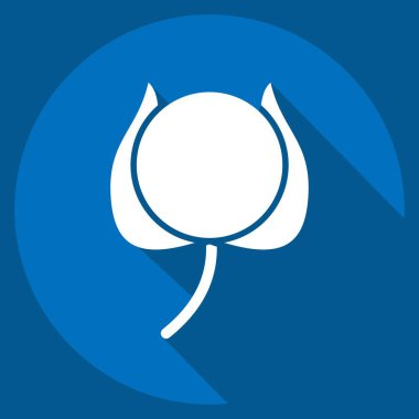 Simge Cotton. Yatak sembolü ile ilgili. Uzun gölge tarzı. dizayn edilebilir