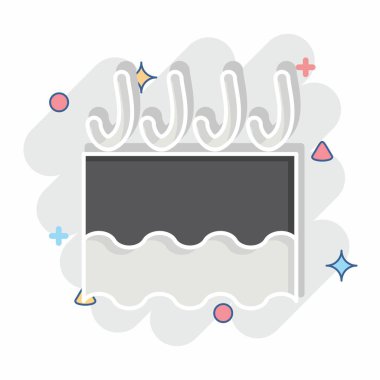 Simge Kraker Cildi. Kozmetoloji sembolüyle ilgili. Çizgi roman. dizayn edilebilir