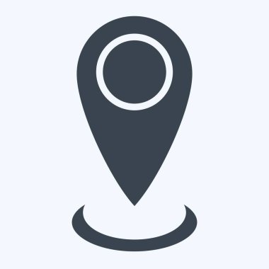 Simge Mevcut Konumu. Konum sembolüyle ilgili. Kabartma tarzı. dizayn edilebilir