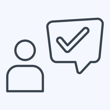 Simge Müşteri Deneyimi. Konuşma sembolüyle ilgili. Sıra tarzı. dizayn edilebilir