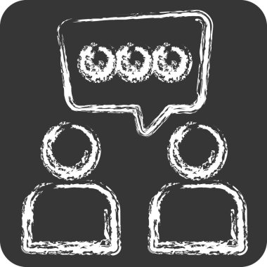 Simge Tartışması. Konuşma sembolüyle ilgili. Tebeşir stili. dizayn edilebilir