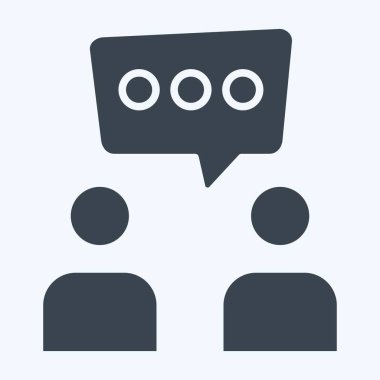 Simge Tartışması. Konuşma sembolüyle ilgili. Kabartma tarzı. dizayn edilebilir