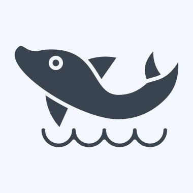 Simge Yunusu. Hawaii sembolüyle ilgili. Kabartma tarzı. dizayn edilebilir