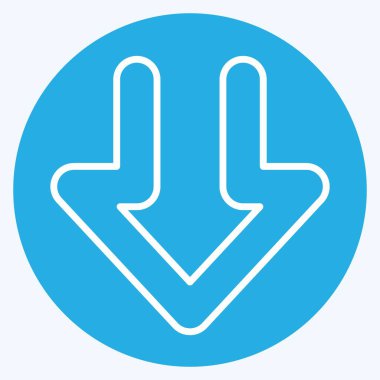 İndirme sembolü ile ilgili Simge İndirme 1. Mavi gözlü. dizayn edilebilir