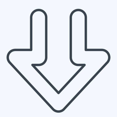 İndirme sembolü ile ilgili Simge İndirme 1. Sıra tarzı. dizayn edilebilir