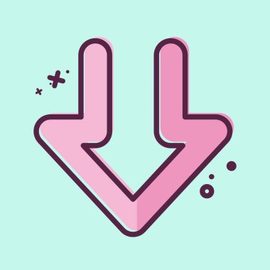 İndirme sembolü ile ilgili Simge İndirme 1. MBE tarzı. dizayn edilebilir