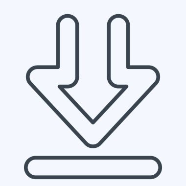 İndirme sembolü ile ilgili simge indirme 2. Sıra tarzı. dizayn edilebilir