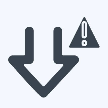 Simge İndirme Hatası. İndirme sembolüyle ilgili. Kabartma tarzı. dizayn edilebilir