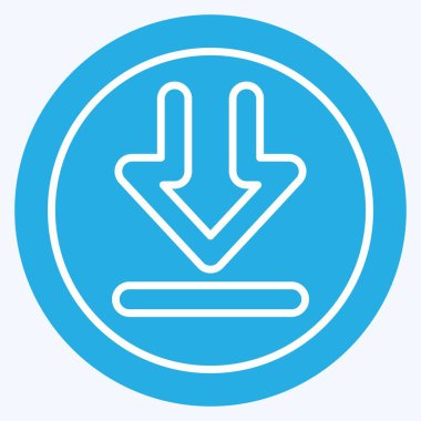 Simge İndir. İndirme sembolüyle ilgili. Mavi gözlü. dizayn edilebilir