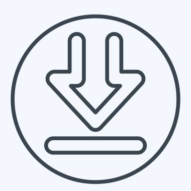 Simge İndir. İndirme sembolüyle ilgili. Sıra tarzı. dizayn edilebilir