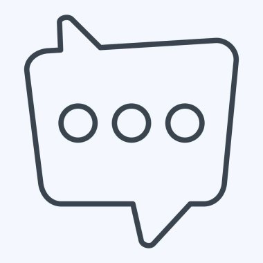 Simge İkili Mesaj. Konuşma sembolüyle ilgili. Sıra tarzı. dizayn edilebilir