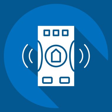 Simgesel Acil Servis. İç Güvenlik sembolüyle ilgili. uzun gölge biçimi